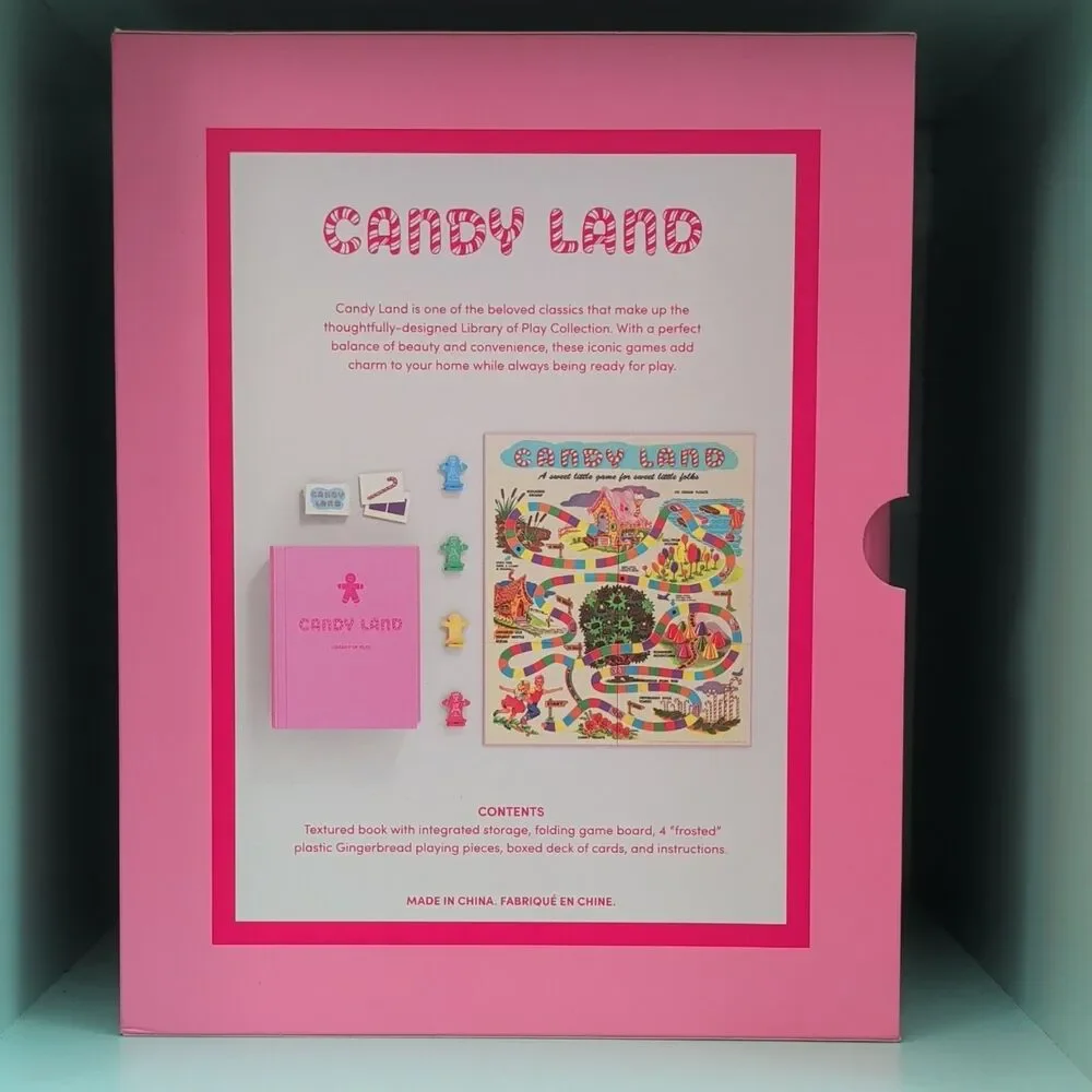 Library of Play Candy Land Board Game Folding Board & Storage Box Ages 3+ 2-4